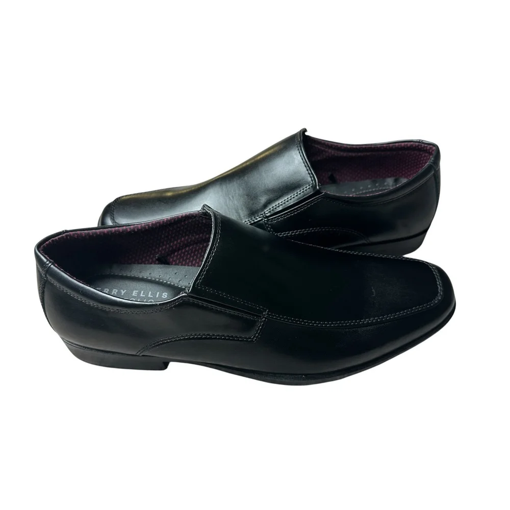 Perry Ellis Portfolio Shoes Black Ultra Foam Pablo Slip On Loafers Mens 9.5 M